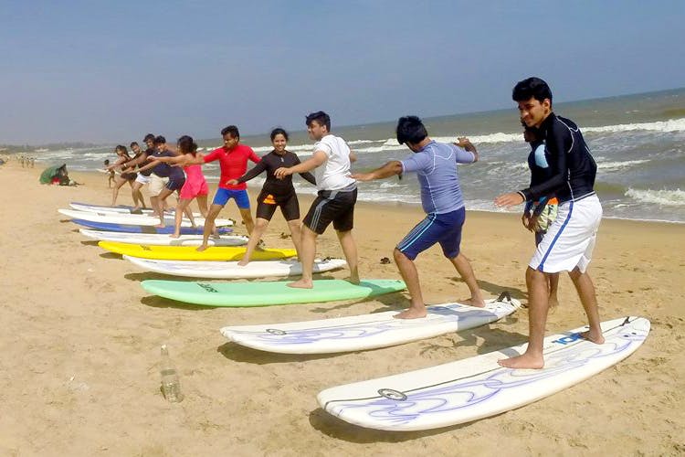 Surfing Lessons Mamallapuram