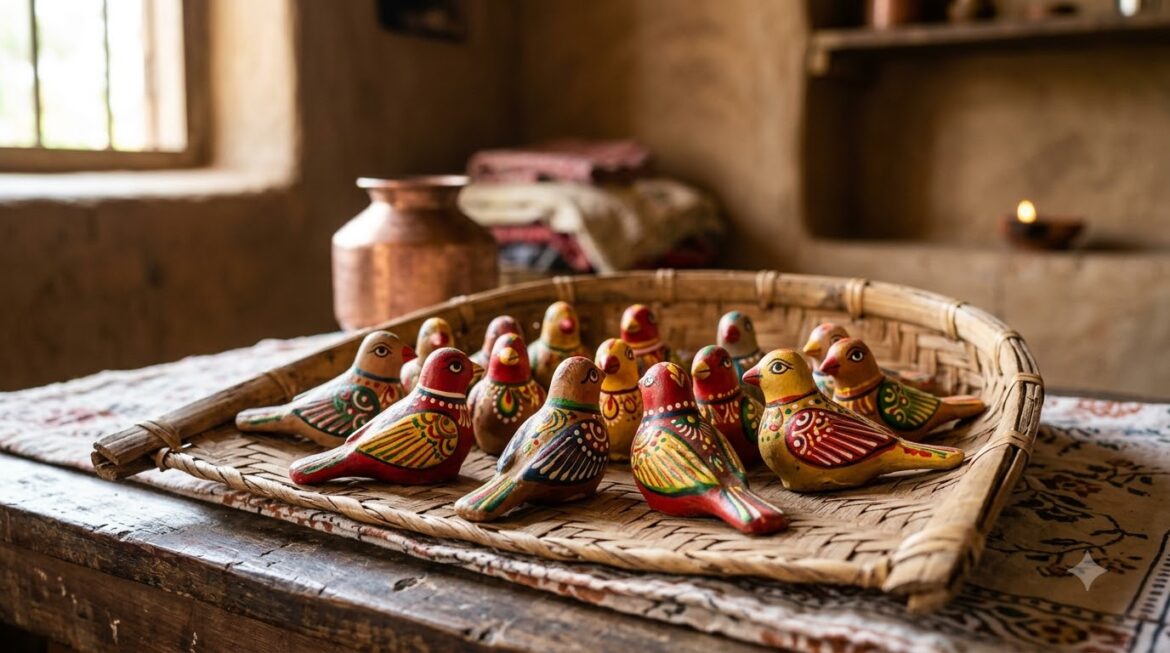 Sama Chakeva Bihar folk festival clay bird idols Mithila